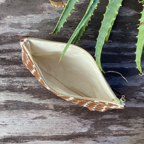 NEW bookhou POUCH bag linen + canvas large - Picture 3 of 3